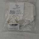 Cafe Curtain 18 Inch Length Pinch Pleat Sheer Linen Farmhouse Tiny Window 1 Single Panel Curtain for Kitchen,24x18 in Long (Natural)