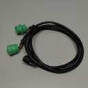 DB15 to Green Type 2 J1939 Male and Female Splitter Y Cable for Truck ELD Device