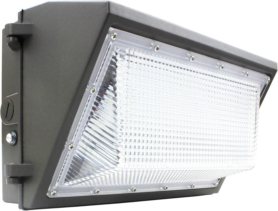 1-10V Dimmable 120W LED Wall Pack Light with Dusk to Dawn Photocell, 100-277V 16800LM 800-1000W HPS/HID Equiv., 5000K Outdoor Security Lighting, ETL Commercial Wall Mount Lights for Building