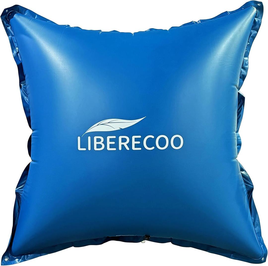 LIBERECOO 8'x8' Pool Pillows for Above-Ground Swimming Pools,0.4mm Extra Durable Long-Lasting Inflatable Winter Pool Pillow, Air Pillow for Winterizing Pool Cover (8x8 ft. (Square))