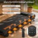 Walking Pad Treadmill, 4 in 1 6.2MPH Walking Pad with 10% Incline, Under Desk Treadmills for Home with Full Screen LED Display, 2.75HP Brushless Drive, 12 HIIT Programs, 350 LBS Weight Capacity