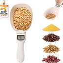 Digital Measuring Spoon Scale, Electronic Food Scoop with Conversion, Kitchen Adjustable Smart Weighing Cup for Home Cat Dog Pet, Cooking Tool Baking Gadgets in Grams with Lcd Screen(#A-1pc)