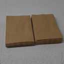 Kraft Paper Sandwich Style Bags (200) 6"x 1"x 8" Dry Wax Grease Resistant Bags. Perfect for Sandwiches, Cookies, Pastries, Take Out, and Gifts. Made in USA. (Brown)