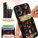 Shorogyt for Motorola Moto G 5G 2024 Cute Kawaii Leather Phone Case - Compatible with Magsafe Wallet Magnetic Credit Card Holder Fashion Cherry Design Phone Cover for Women Girls, Fits 7 Cards