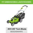 Greenworks Replacement Lawn Mower Blades (Fits : 20' Mower / 25302)