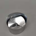 [Upgraded] Hon&Guan Duct Damper 4 inch, Backdraft Damper One-Way Airflow Backflow Preventer for 4 Inch Duct Dryer Vent Hose-2pcs (Silver)