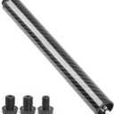 Pool Cue Extension with 3 Bumpers Carbon Fiber Billiard Cue Extender Pool Cue Accessories (10 inches extension)