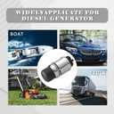 Push Button Starter Switch 12V 50A, Waterproof Momentary Push Button Switch for Car, Truck, Boat, ATV, RV, Lawn Tractor Engine One-Button Starters Pushs Starter Switch (Black)