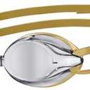 ARENA Versus Mirror Anti-Fog Swim Goggles for Men and Women, Silver/ Gold
