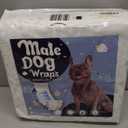 LeapSheep Disposable Male Dog Wraps, Super Absorbent Dog Diapers Male, Doggie Diapers for Puppy Training, Excitable Urination, Incontinence (Medium, 50ct)