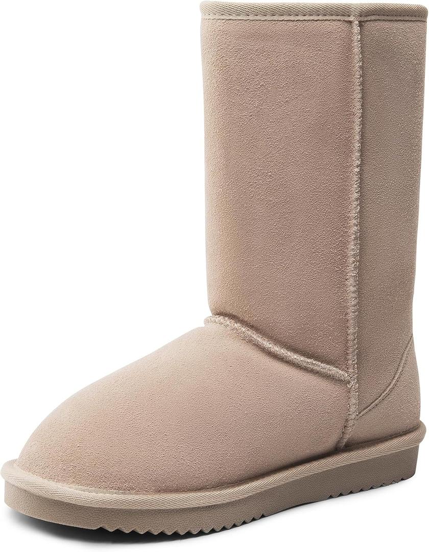 DREAM PAIRS Women's High-top Winter Snow Boots Faux Fur Lining Pull on Warm Comfortable Outdoor Booties Shoes for Women FuzzyClassic (7)