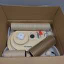 Made4Pets Cat Scratching Post, Cat Self Groomer for Indoor Cats, Cloud Soft Perch for Rest, 17.5" Tall Natural Sisal Scratcher Cat Grooming Interactive Ball Track Toys for Small Cats Kittens