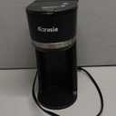 Karosie Single Serve Coffee Maker for KCup and Ground Coffee, Fast Brew, 612 oz Brew Sizes One Cup Coffee Machine Fits 5.5" Mugs, OneButton Small Coffee Maker with Descaling Reminder,Black