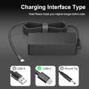 USB-C 65W 45W AC Replacement Charger Compatible with Lenovo ThinkPad T480 T490 T580 ADLX65YDC2A ADLX65YLC2D ADLX65YDC3A ADLX65YDC2D chromebook 2nd Gen S330 65W Laptop Power Supply Adapter Cord