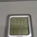 KADAMS Bathroom Clock 9.5" Kitchen Wall Clock with Large LCD Screen  Shower Clock with Suction Cup,Temperature, Humidity, Calendar  Water-Resistant, 4 Mounting Options, Silver