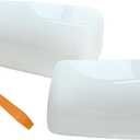 Mirror Cover Cap Compatible with 2008-2016 Ford F250 F350 Super Duty Towing Mirror White