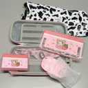 Gurgitat 6in1 Kits Accessories Bundle for Nintendo Switch 2 2025 - Cute Carrying Case, Protective Cover, Joy Con Grips, Thumb Grips, 24 Game Holder, Shoulder Strap Teens Boys Girls, Strawberry