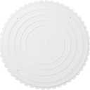 Wilton Scalloped Edge Cake Separators For Tiered Cake, 14-Inch Seperator Plate, Wedding Cake Stand, Scalloped Edge Separator Plate (White)