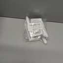 2 x TonGass 4-Pack RV Curtain Holders with Screws (White)  Camper & Motorhome Curtain Clips for Window Drapes, Heavy-Duty Plastic Retainers for RV, Boat, and Trailer Curtains