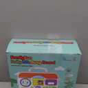 Toddler Montessori Toy Busy Board for 1-2 Year Old Boys Girls Gift, Baby Toy 12-18 Months, Musical Learning Educational Toys for 1 Year Old, 1st Birthday Baby Boy Girl Gifts (Orange)