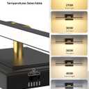 VOLISUN Modern Bathroom Vanity Light 24 inch, Rotatable, 14W Dimmable 5CCT Led Bathroom Light Fixture Over Mirror, Black Gold Bar Vanity Light for Bathroom Mirror Restroom-ETL Certificated