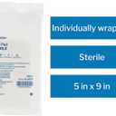 McKesson Sterile Abdominal Pads 5 x 9 in [20 Count] - Absorbent ABD Pads for Wound Care, Nonwoven Cellulose, Nonstick Gauze Dressing for Drainage and Post-Op Use