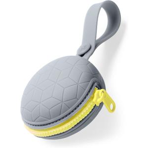 Skip Hop Baby Silicone Pacifier Holder Case with Easy-Access Opening and Strap, Fits 2 Pacifiers, Oat (Grey) Skip Hop Baby Silicone Pacifier Holder Case with Easy-Access Opening and Strap, Fits 2 Pacifiers, Oat (Grey)