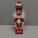 Kurt Adler 12-Inch Hollywood Red Gingerbread Nutcracker with Cookie Hat