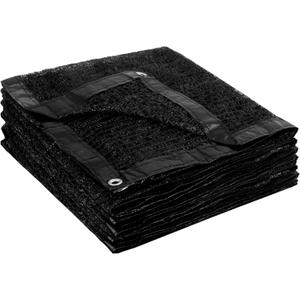 Garden expert 50% Sun Shade Cloth 5x10ft Mesh Tarp with Grommets for Plant Cover Patio Canopy Garden Pergola Greenhouse Car Barn Kennel Black (5FTx10FT)