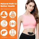 30Pcs Castor Oil Belly Button Patch, Butterfly Design, Highly Absorbent Cotton Castor Oil Pack Wrap Self Adhesive (Oil Not Included) (Black Bat)