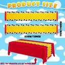 6 Pcs Cartoon Table Runner Cartoon Birthday Party Supplies 1.08 x 6 ft Linen Table Cover Supplies for Birthday Party Decorations (Classic)