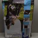 Medline Ultra Lightweight Transport Wheelchair for Adults, Foldable, 19-Inch Seat Width, Red Frame, Black Upholstery