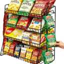 Candy Display Rack with10 Clips, Snack Organizer for Countertop | Chip Rack Display Stand, Metal Snack Rack Display Stand, Snack Display for Counter Party Retail Kitchen and Stores