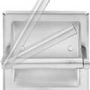 Brushed Nickel Recessed Toilet Paper Holder for Large Rolls - Pivoting Black Wall-Mounted Stainless Steel Toilet Paper Holder, in-Wall Bathroom Tissue Roll Dispenser with Modern Brushed Nickel Finish