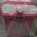 Singing Machine SML682BTP Bluetooth and CD Karaoke Machine with LED Lights and Microphone - Pink