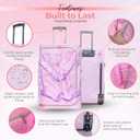 Rac n Roll Collapsible Rolling Dance Bag with Garment Rack (Clothes Rack), Foldable Competition Travel Duffel with Wheels for Dancers, Cheer, Pageant, Skating, Costume Storage, Pink