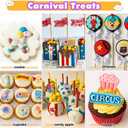Carnival Circus Fondant Silicone Molds Amusement Park for Baby Shower Birthday Cake Decoration, Cupcake Topper, Chocolate, Epoxy Resin, Polymer Clay 32-cavity