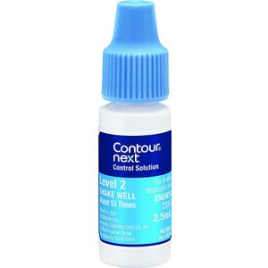 3 x Ascensia CONTOUR NEXT Control Solution Level 2 for Meters (2.5mL Bottle)