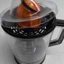 Elite Gourmet ETS740 BPA-Free Electric Citrus Juicer with 2 Cones, Compact, Large Volume, Pulp Control, Oranges, Lemons, Limes, Grapefruits with Easy Pour Spout, 1.2L, Black/Stainless Steel