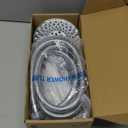 Filtered Shower Head with Handheld, High Pressure 9 Spray Mode Chrome Showerhead with Filters,detachable shower head,Water Softener Filters Beads for Hard Water -Remove Chlorine