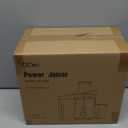 Qcen Juicer Machine, 800W Centrifugal Juicer Extractor with Wide Mouth 3 Feed Chute for Fruit Vegetable, Easy to Clean, Stainless Steel, BPA-free (Black)