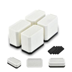 Rectangle Bed Risers Furniture Risers Heavy-Duty Rectangular Adjustable Block Lift to 3 inches and 4.3 inches Desk, Sofa, Chair Legs, Support up to 4000 pounds WH-3