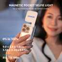 amaran Go Compatible with MagSafe Mini Phone Light,Rechargeable Portable Light Mirror Light LED Phone Light for Selfie,Makeup,Video Conference,TikTok (Blue)