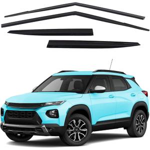 Tape-On Windows Visor 4-Piece for 2021-2023 Chevy Trailblazer Rain Guards Shield Shade Smoke 94823