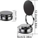 2026 New Universal Magnetic Car Mount with Vacuum Suction 85LBS Phone Holder for Dashboard & Windshield, 360 Adjustable Foldable Stand, One-Hand Operation, Hands-Free Suction Cup Phone Holder