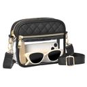 Clear Crossbody Bag Stadium Approved, Clear Bag for Stadium Events, Small Clear Purses for Women Stadium Crossbody
