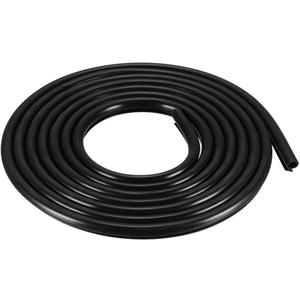 Uxcell T-Slot Mount Window Weatherstrip Seal 7mm Bulb Bubble for 5mm Slot 5 Meters Long Black