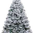 BHD BEAUTY 6FT 920 Tips Artificial Christmas Pine Tree Fake Xmas Spruce Trees Holiday Decoration with Metal Stand Easy Assembly for Outdoor and Indoor Decor Flocked Green