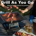 Square Fire Pit, 19×19×15 Inch Stainless Steel Smokeless firepit Outdoor | Wood/Charcoal/Pellet Fuel, Medium Sized Outdoor Wood Burning fire pits, for 2-4 People