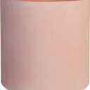 14 Inch Fiberstone Planter - Lightweight Modern Cylinder Plant Pot with Drainage Hole & Plug, Indoor Outdoor Use, Terracotta Color